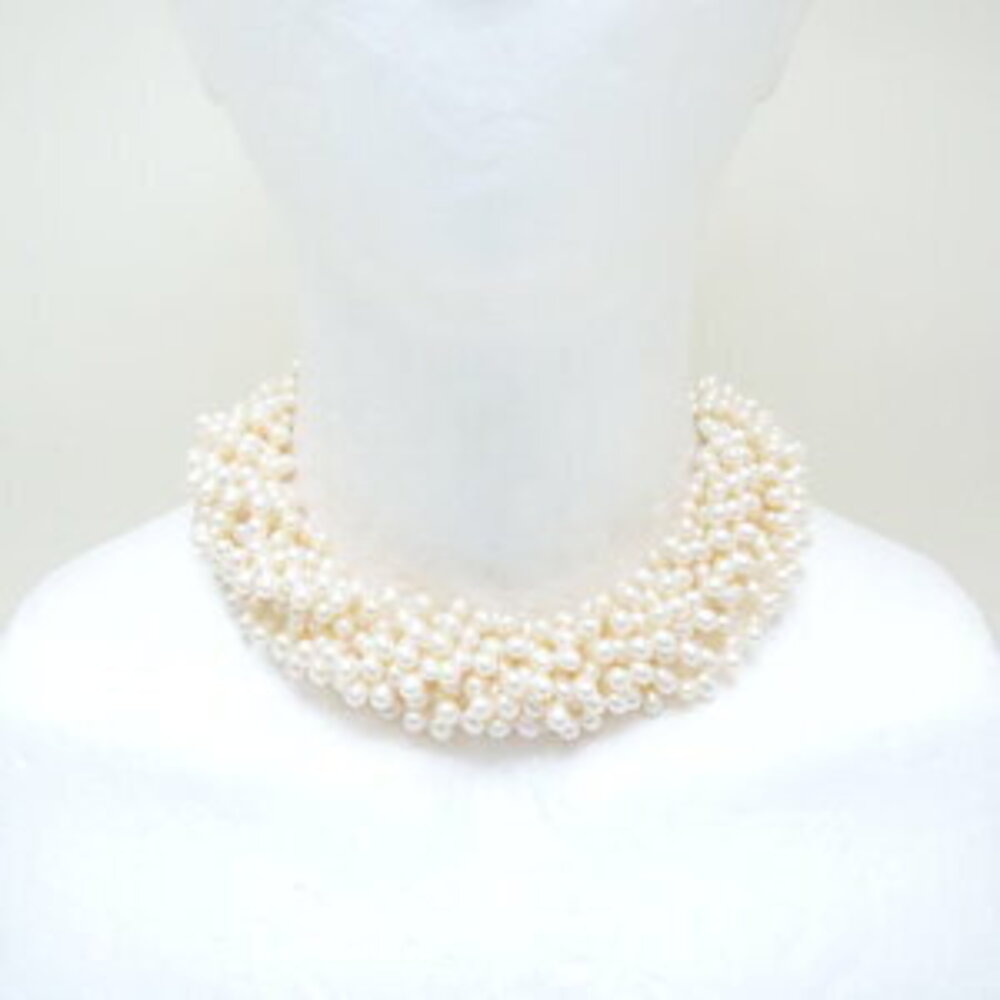 TIFFANY Co Torsade Necklace freshwater pearls silver